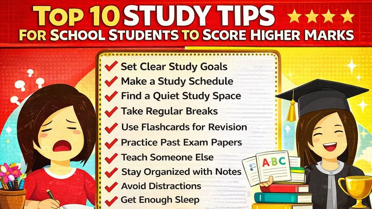 Top 10 Study Tips for School Students to Score Higher Marks in 2026