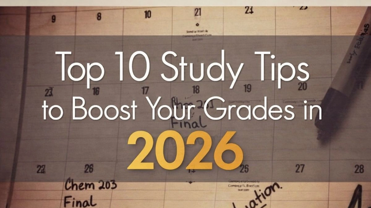 Top 10 Study Tips to Boost Your Grades in 2026